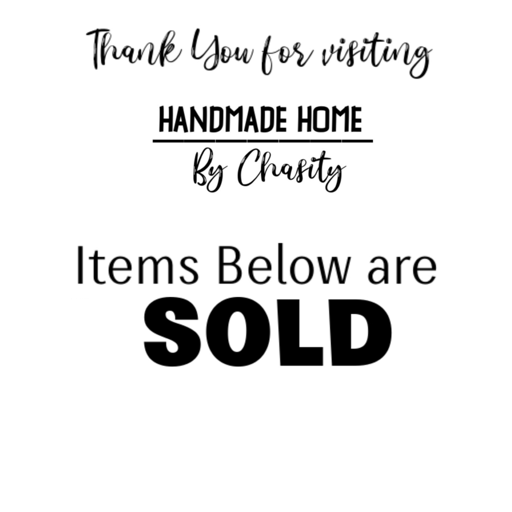 Items Below are SOLD